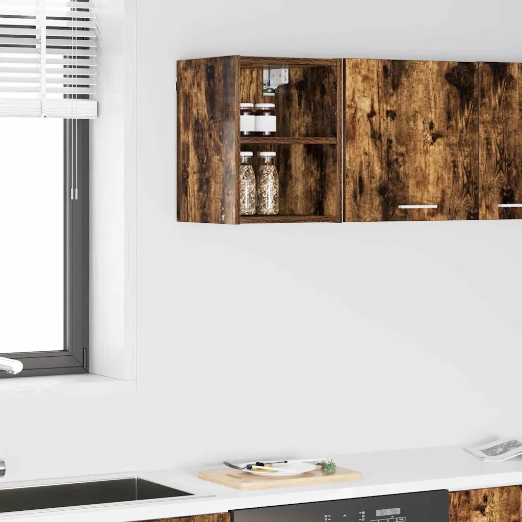 vidaXL Висящ шкаф Димян дъб 30 x 295 x 40 см Инженерна дървесина