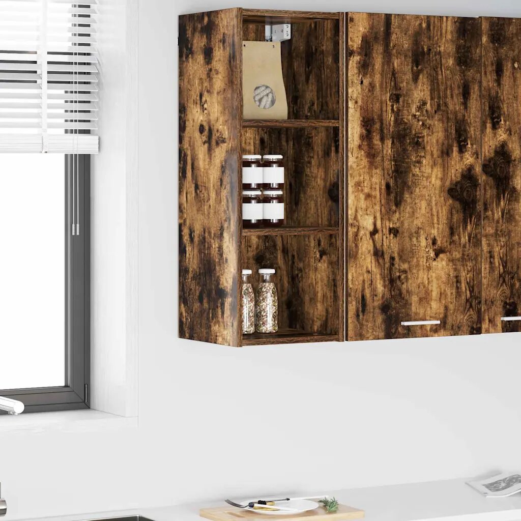 vidaXL Висящ шкаф Димян дъб 30 x 295 x 80 см Инженерна дървесина