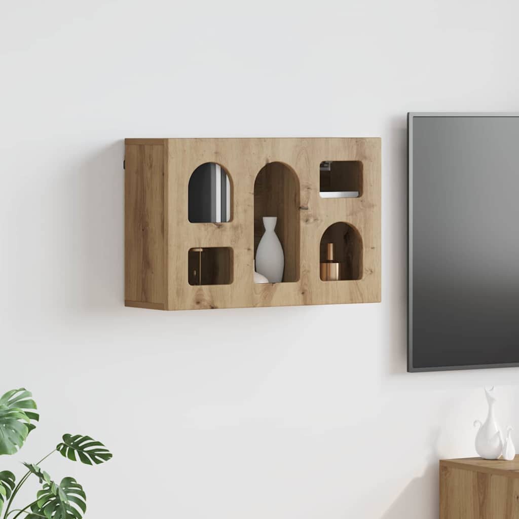 vidaXL Висящ шкаф ELST Дъб артизан 60 x 20 x 40 см Инженерна дървесина