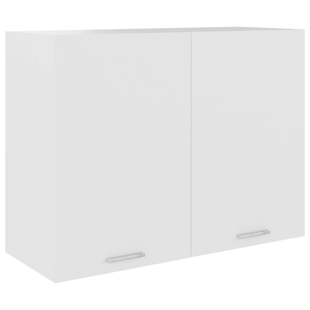 vidaXL Висящ шкаф "Lyon" бял 80x31x60 см инженерно дърво