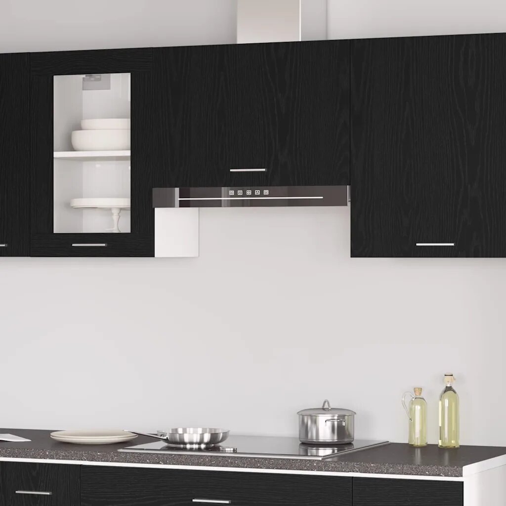 vidaXL Висящ шкаф Lyon Черния дъб 60 x 31 x 40 см Инженерна дървесина