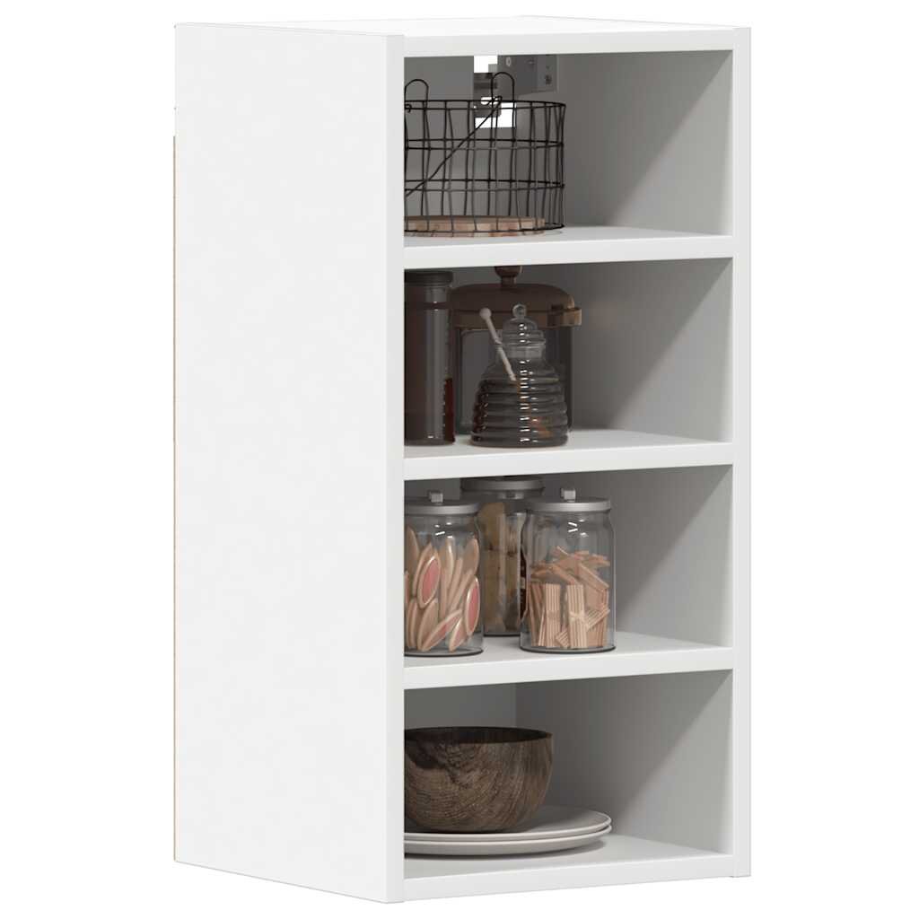vidaXL Висящ шкаф "Рига" бял 30x295x60 см инженерно дърво