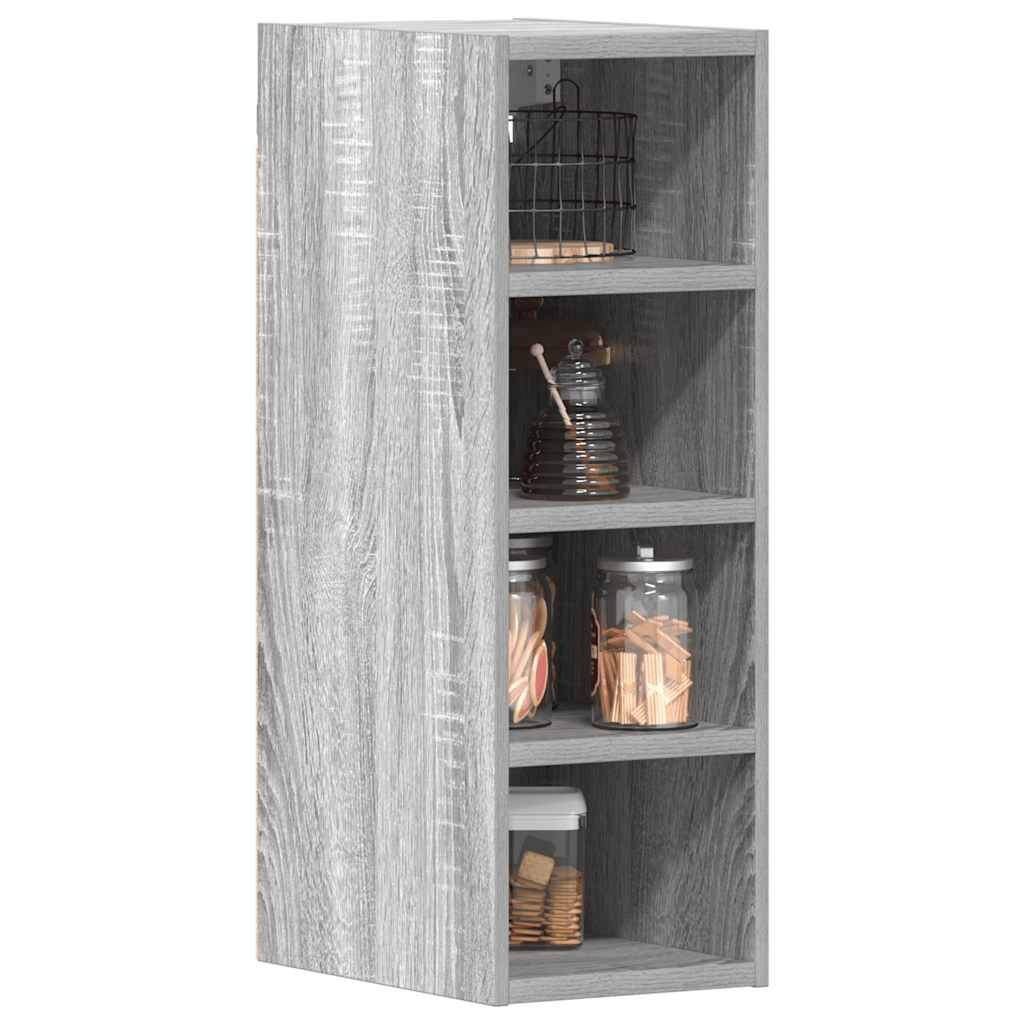 vidaXL Висящ шкаф "Рига" сив сонома 20x295x60 см инженерно дърво
