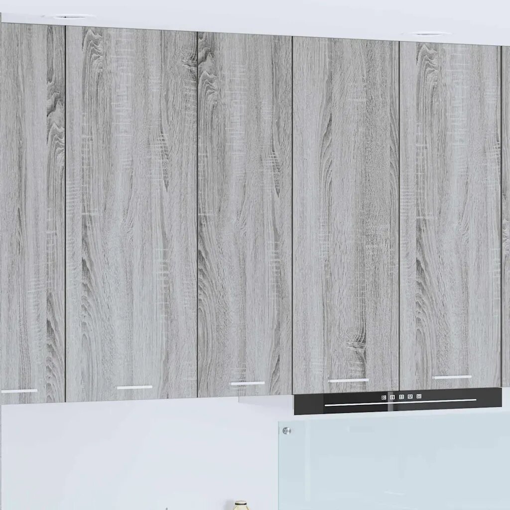 vidaXL Висящ шкаф Сив Сонома 30 x 31 x 100 см Инженерна дървесина