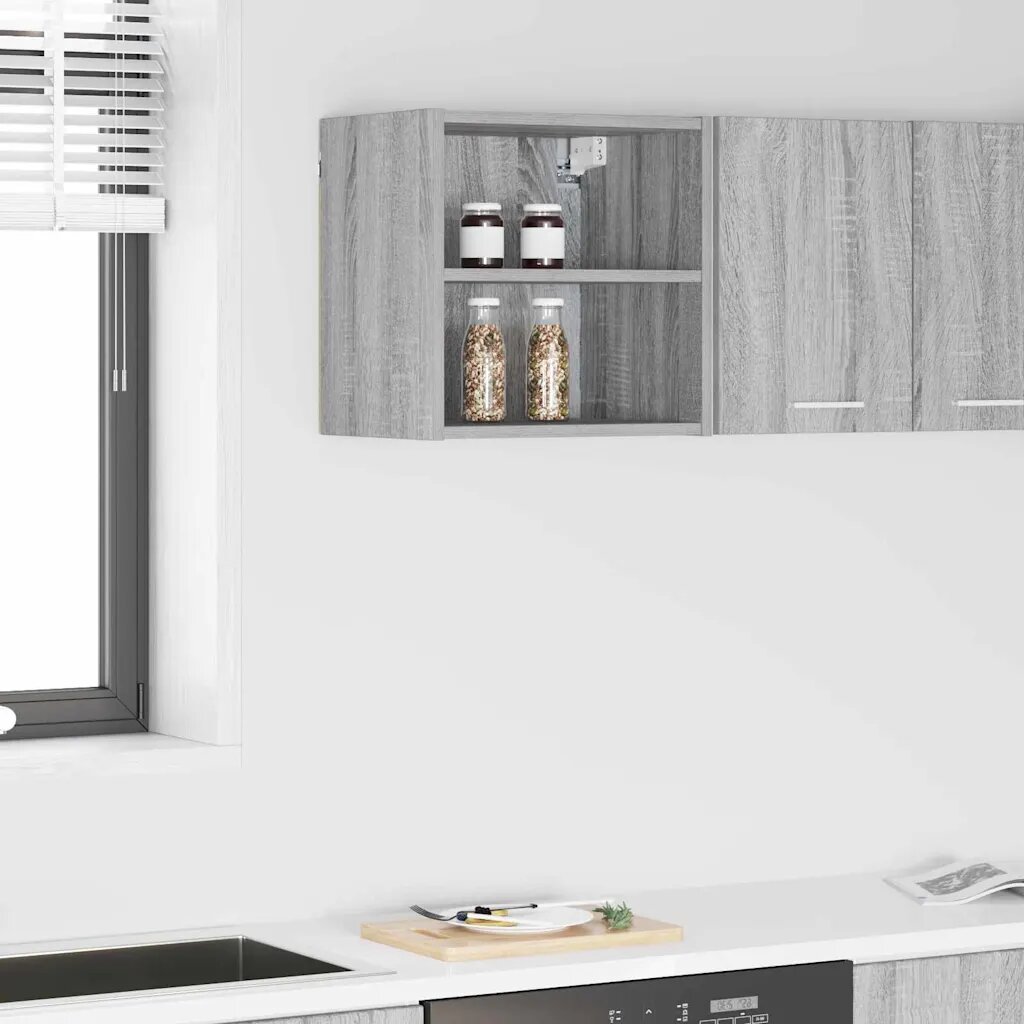 vidaXL Висящ шкаф Сив Сонома 40 x 295 x 40 см Инженерна дървесина