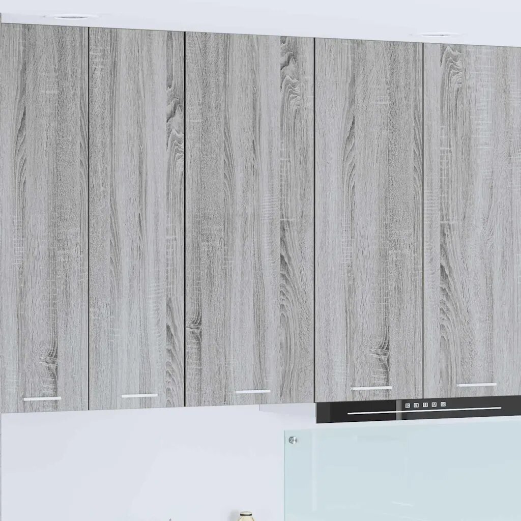 vidaXL Висящ шкаф Сив Сонома 40 x 31 x 100 см Инженерна дървесина