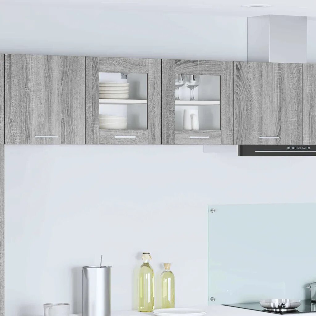 vidaXL Висящ шкаф Сив Сонома 40 x 31 x 40 см Инженерна дървесина