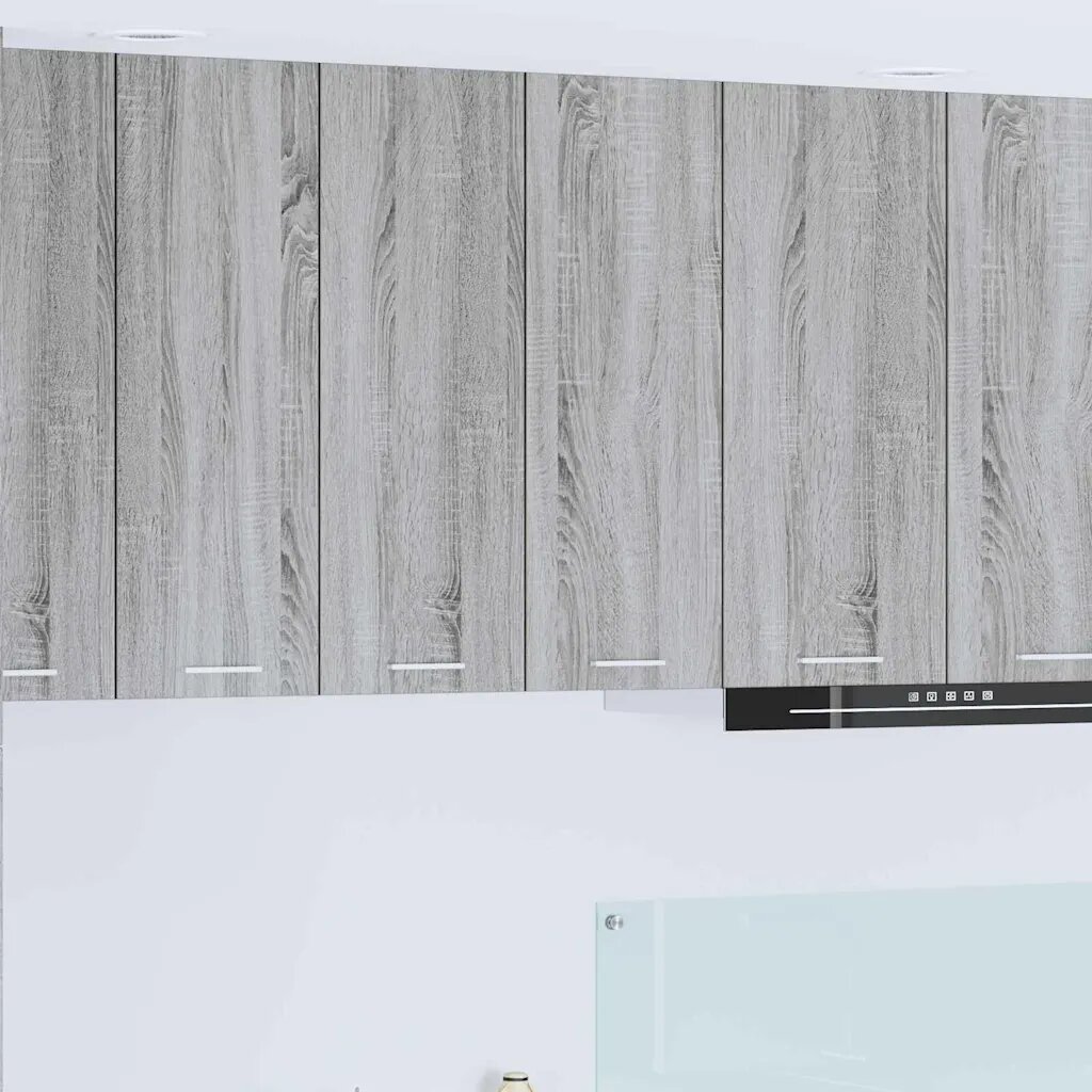 vidaXL Висящ шкаф Сив Сонома 60 x 31 x 80 см Инженерна дървесина