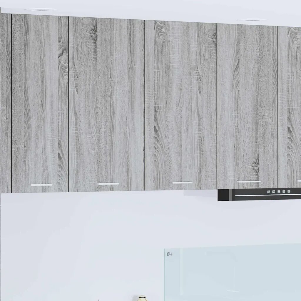 vidaXL Висящ шкаф Сив Сонома 80 x 31 x 80 см Инженерна дървесина
