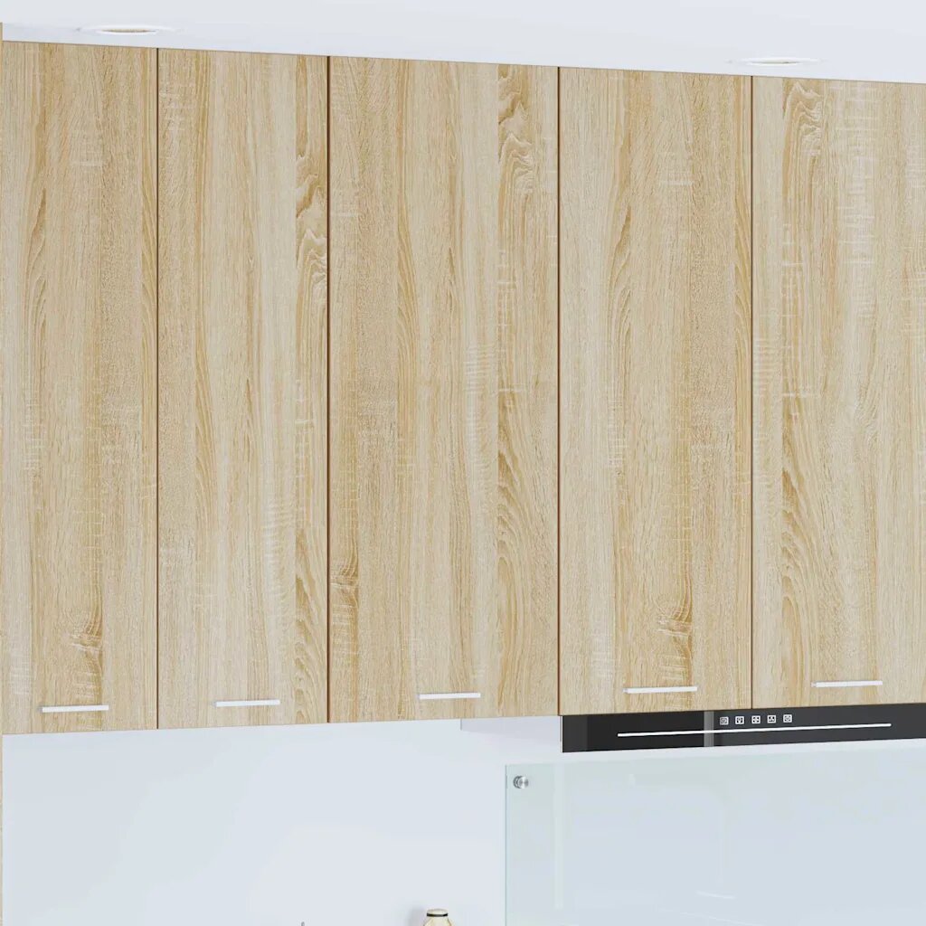 vidaXL Висящ шкаф Сонома дъб 40 x 31 x 100 см Инженерна дървесина