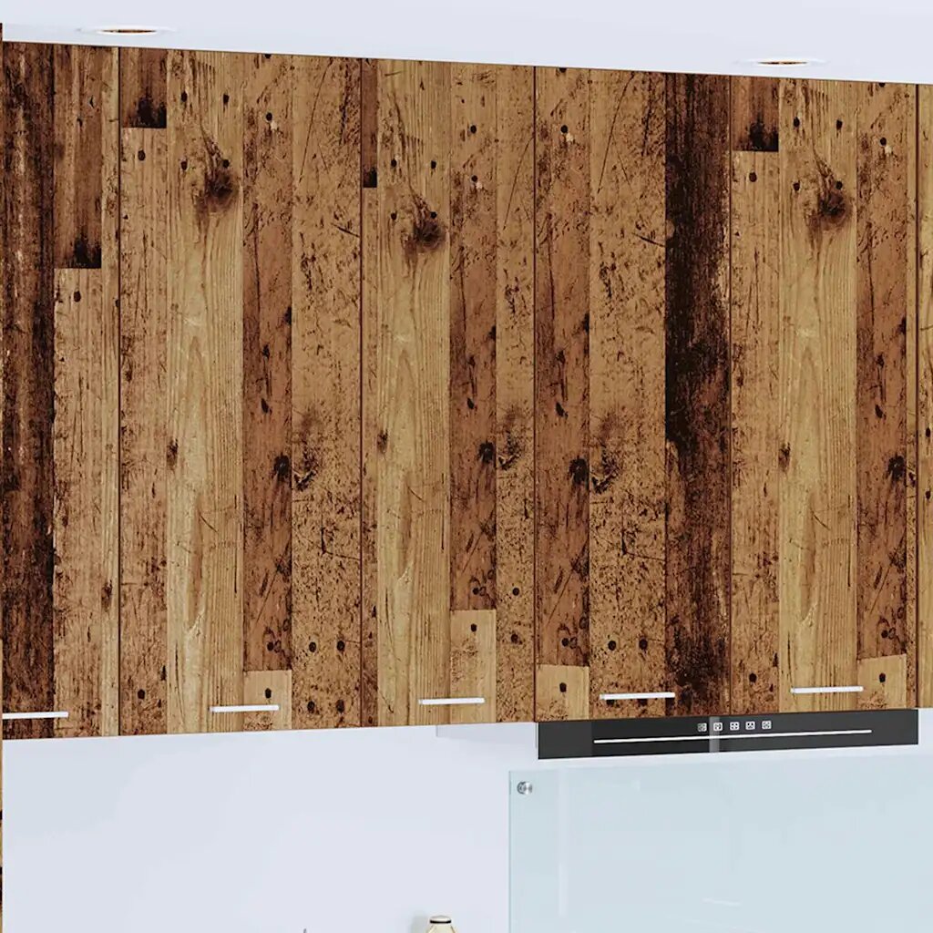 vidaXL Висящ шкаф Старо дърво 30 x 31 x 100 см Инженерна дървесина