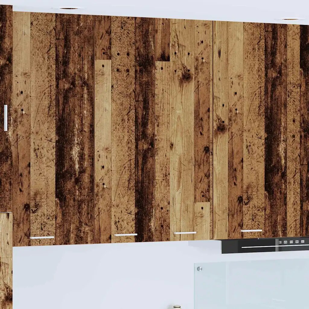 vidaXL Висящ шкаф Старо дърво 60 x 31 x 100 см Инженерна дървесина