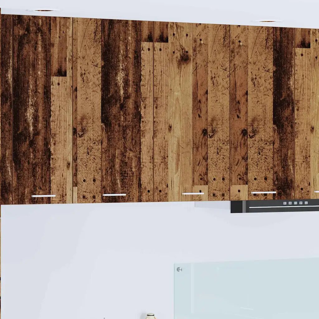 vidaXL Висящ шкаф Старо дърво 80 x 31 x 80 см Инженерна дървесина