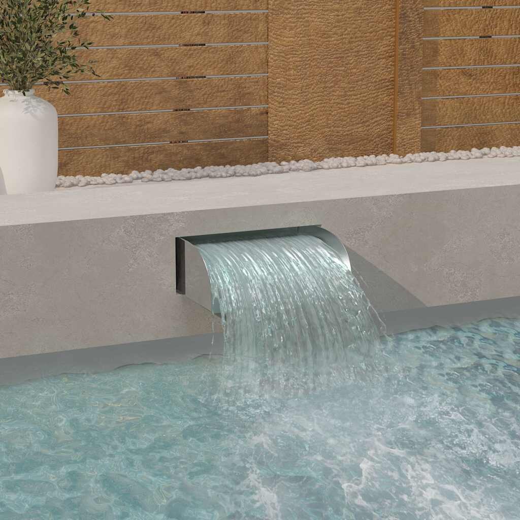 vidaXL Водопад 45x34x14 см неръждаема стомана 304