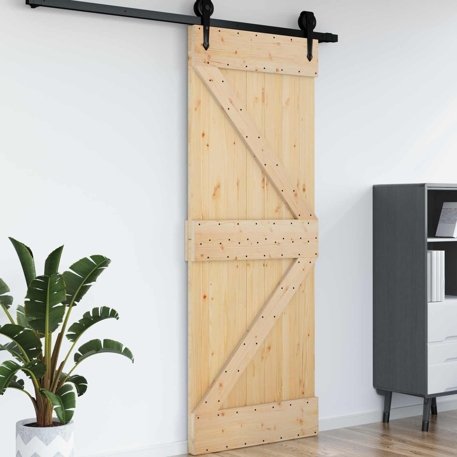vidaXL Врата NARVIK 70 x 210 cm Натурално