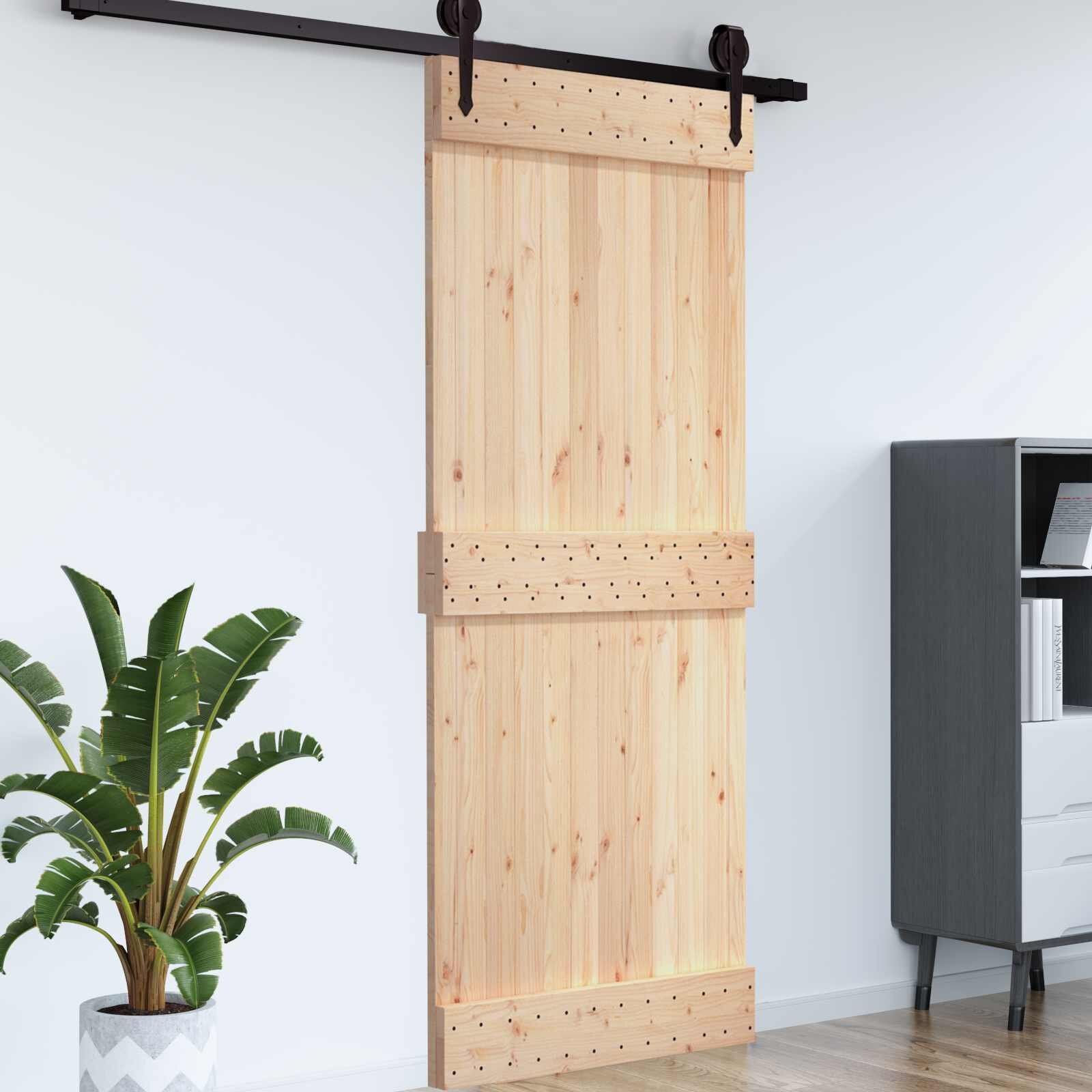 vidaXL Врата NARVIK 70 x 210 cm Натурално