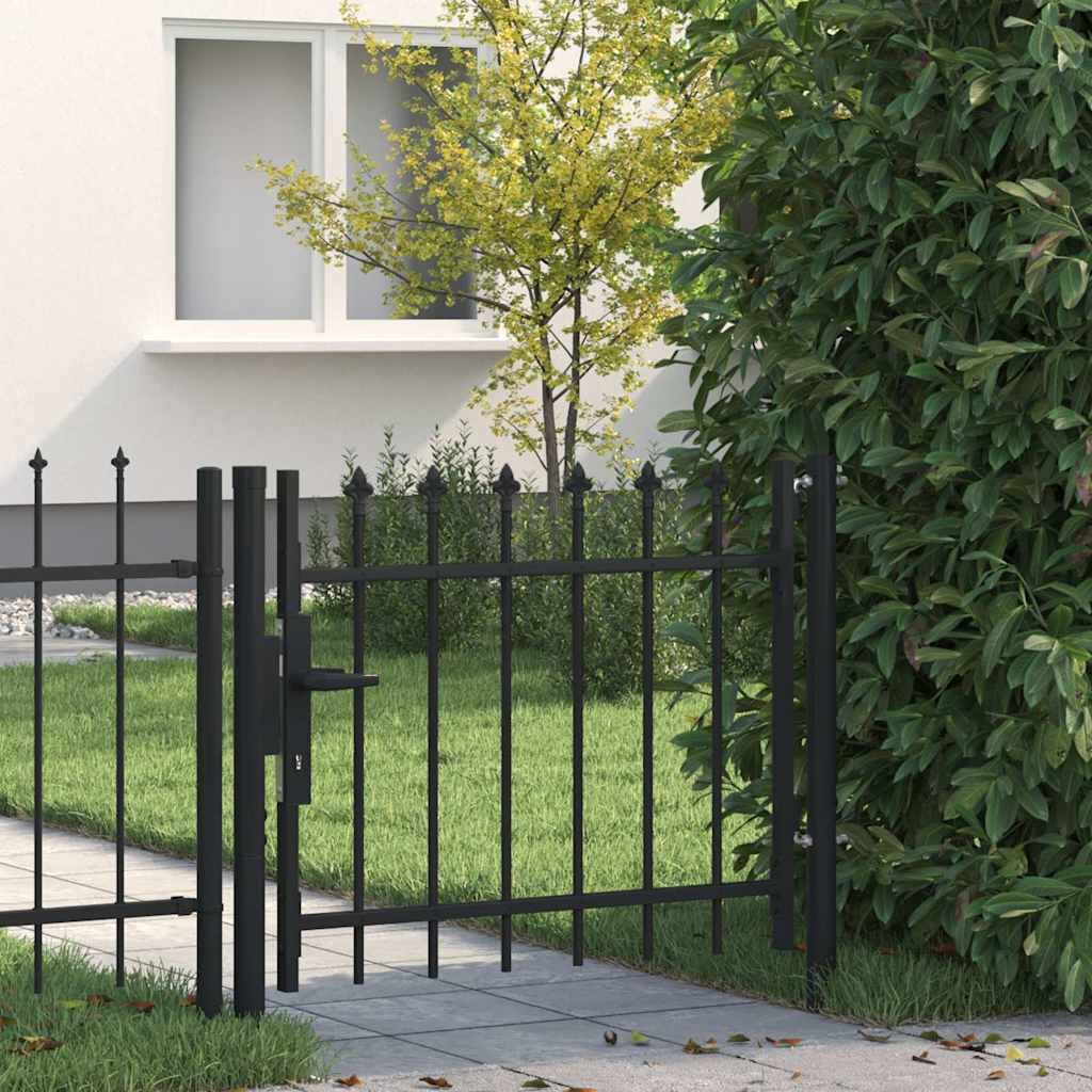 vidaXL Врата-ограда BOXTEL с плот от копие 100x75 см