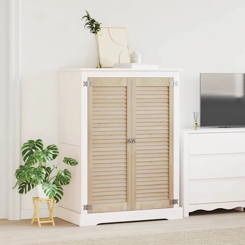 vidaXL Врата за шкаф с врата 2 бр. Натурално 110 x 21 x 395 см