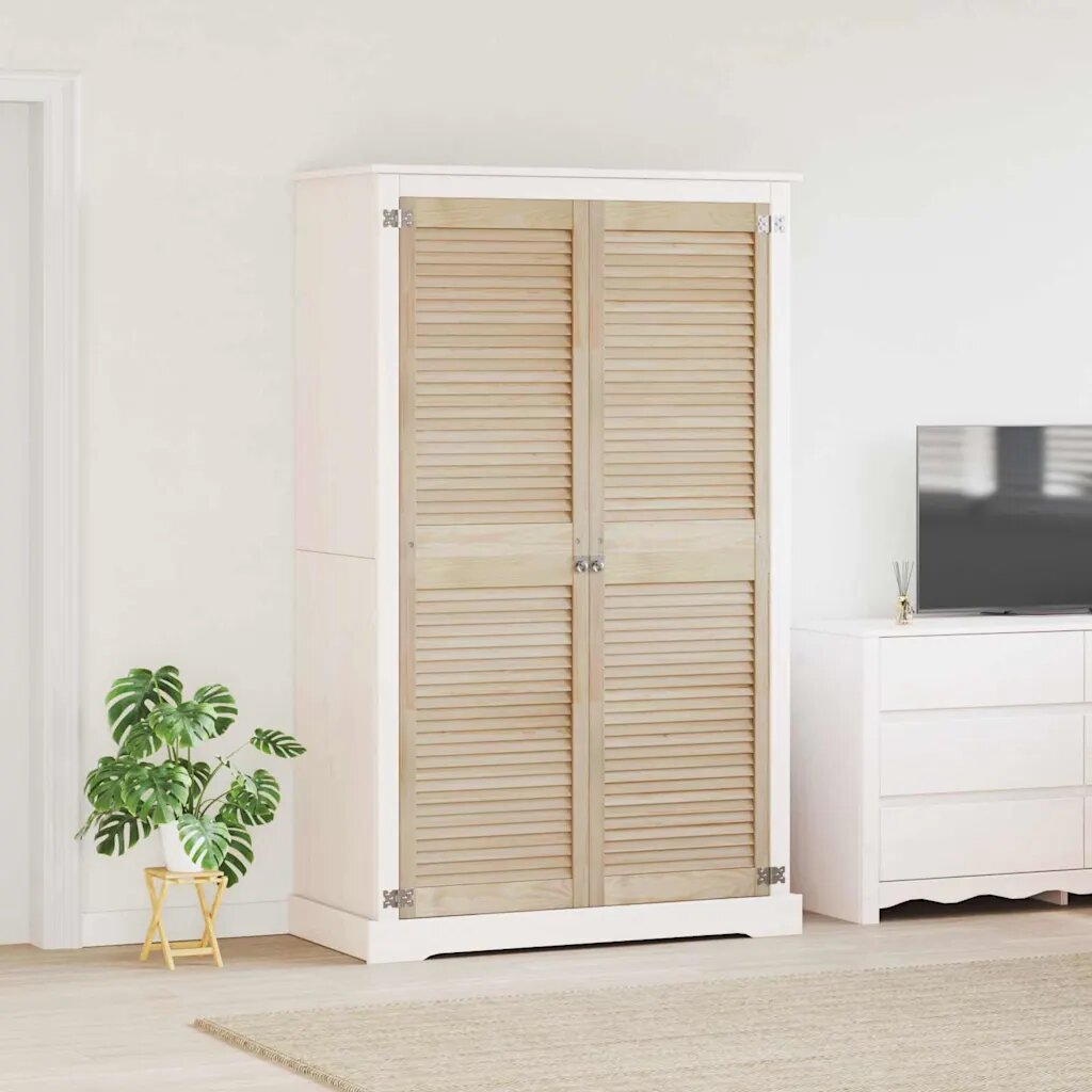 vidaXL Врата за шкаф с врата 2 бр. Натурално 170 x 495 см