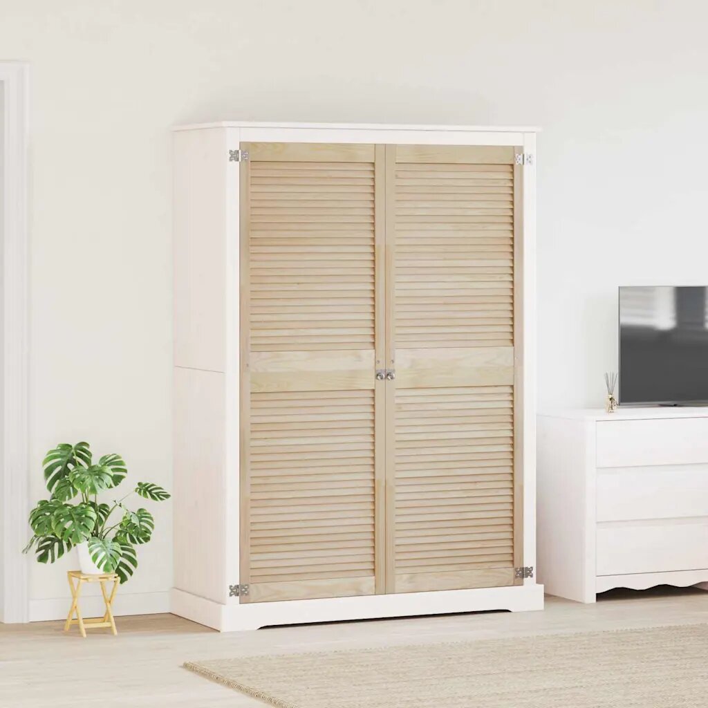 vidaXL Врата за шкаф с врата 2 бр. Натурално 170 x 595 см