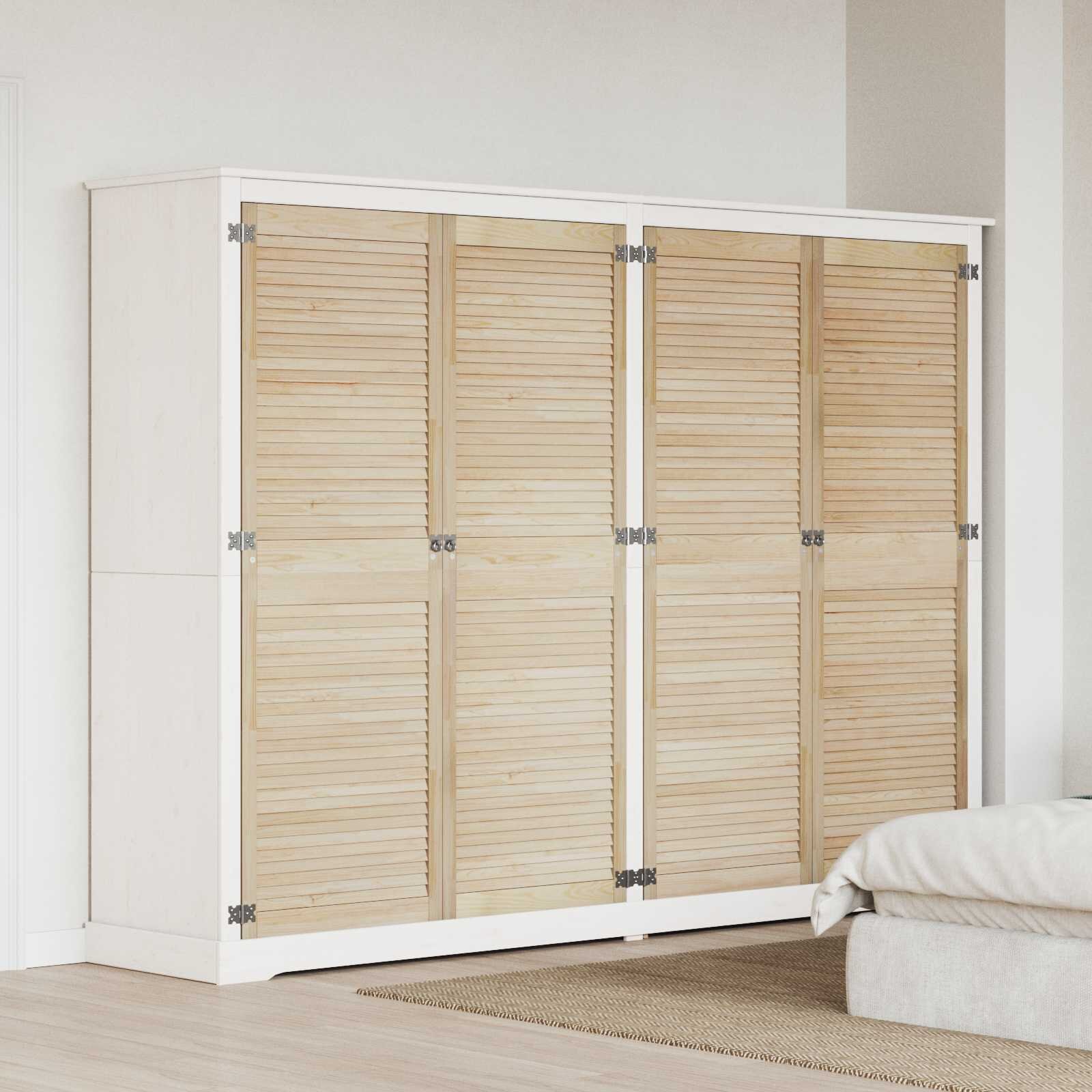 vidaXL Врата за шкаф с врата 4 бр. Натурално 170 x 21 x 595 см