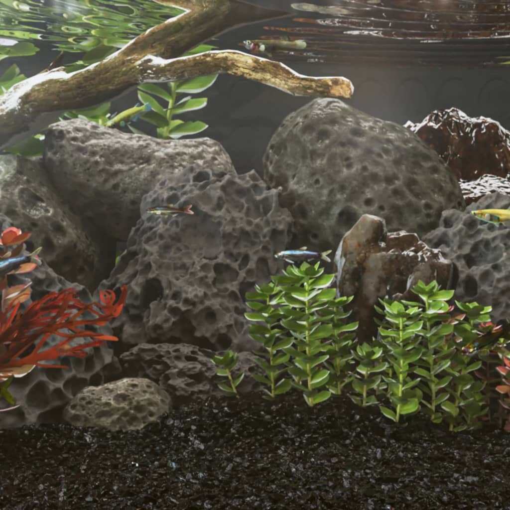 vidaXL Вулканични камъни 25 кг черни 10-30 см