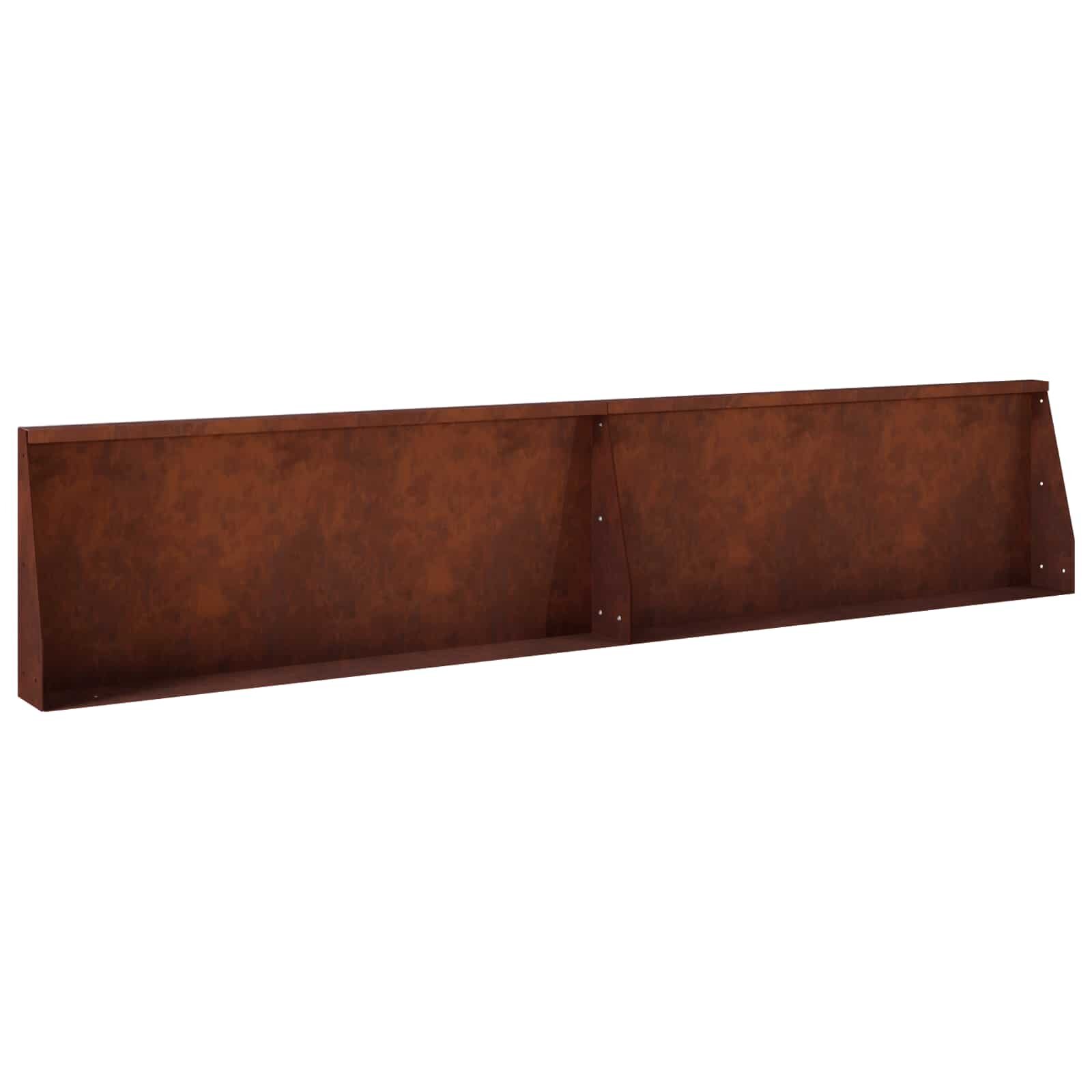 vidaXL Задържащи стени 2 бр. 100 x 12 x 40 см Кортенова стомана