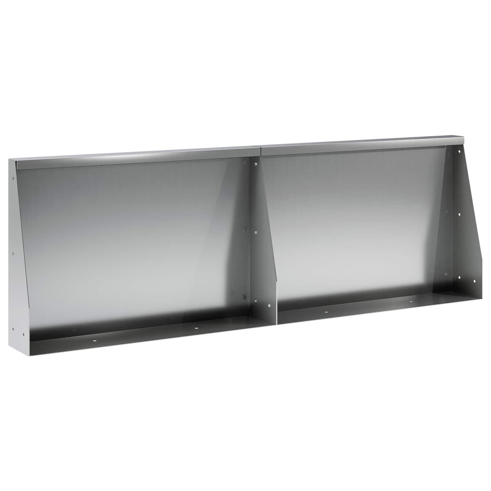vidaXL Задържащи стени 2 бр. 60 x 12 x 40 cm Поцинкована стомана