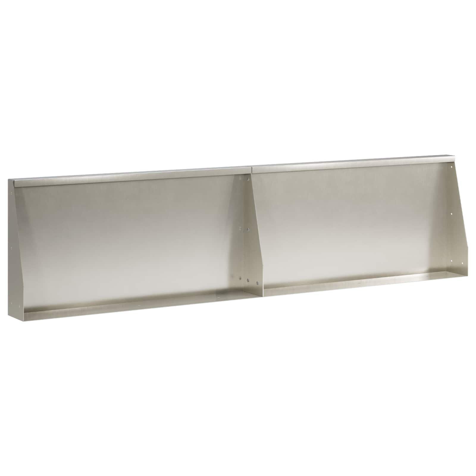 vidaXL Задържащи стени 2 бр. 80 x 12 x 50 см Неръждаема стомана