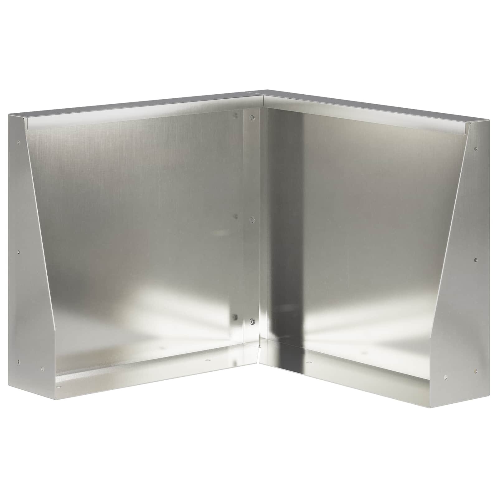 vidaXL Задържащи стени 50 x 50 x 40 cm Неръждаема стомана Сребристо