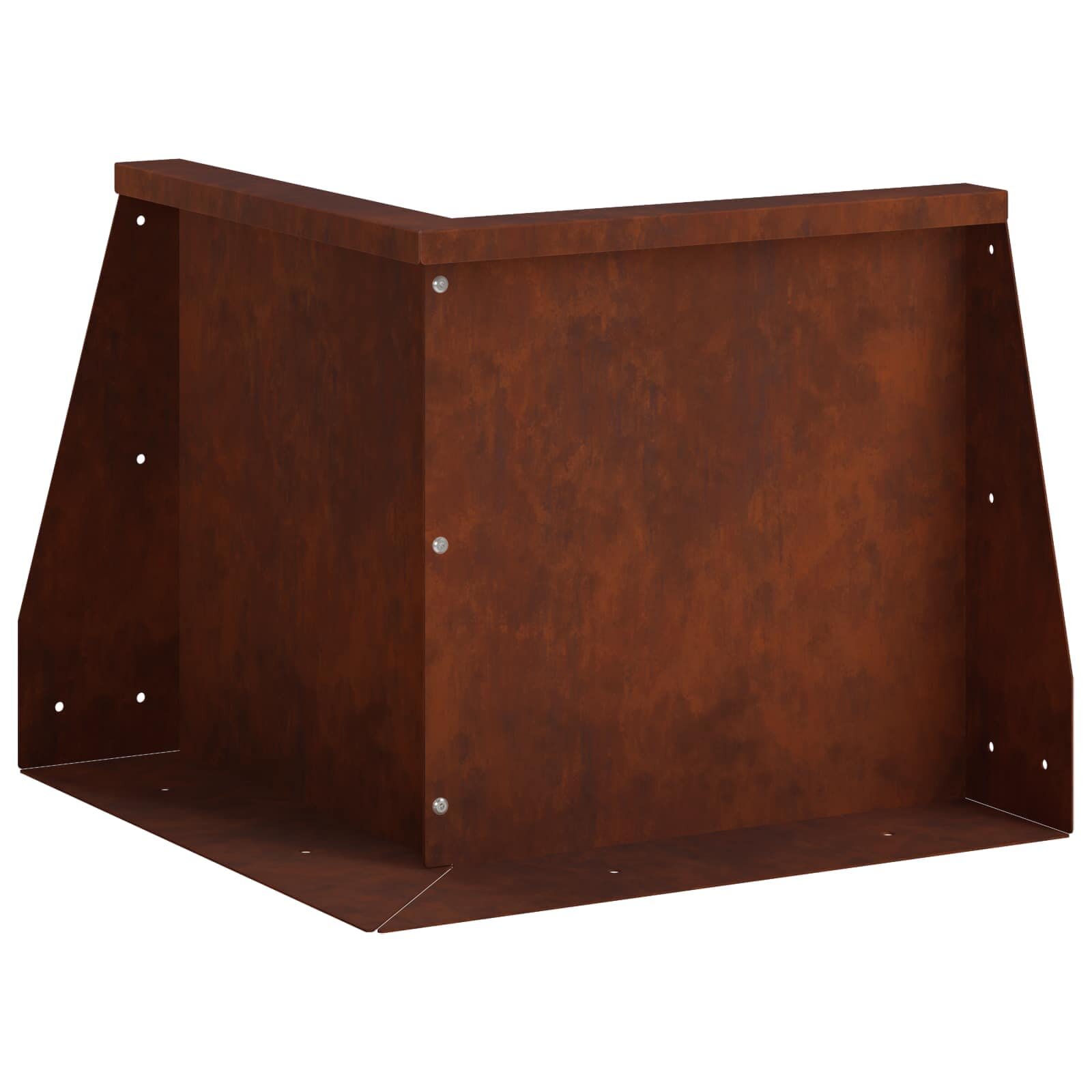 vidaXL Задържащи стени 50 x 50 x 50 cm Кортенова стомана Ръждясало