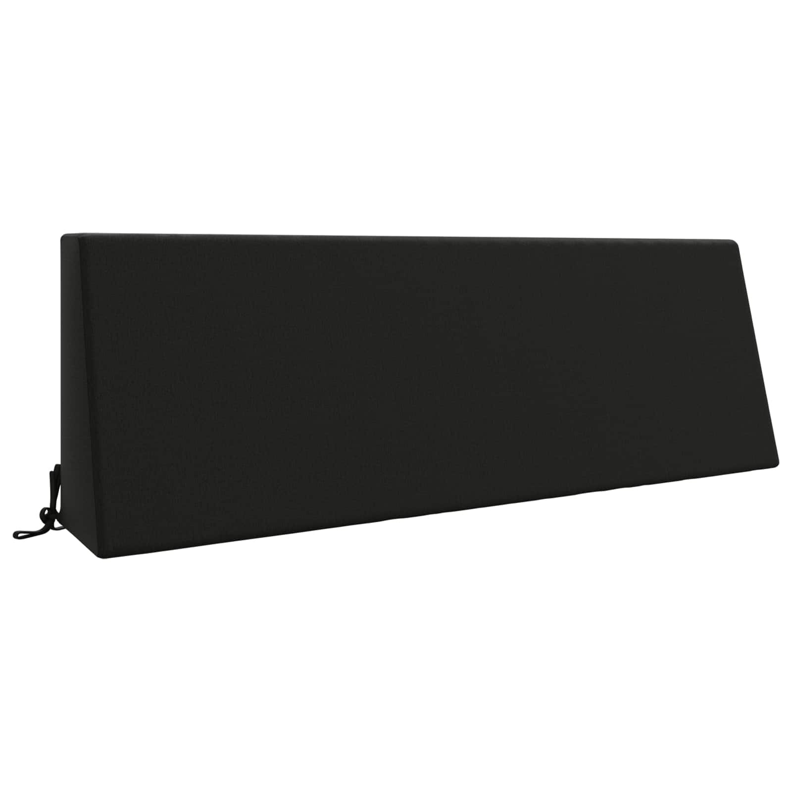 vidaXL Задна възглавница SOEST 100% полиестер Черно 120 x 20 x 40 см