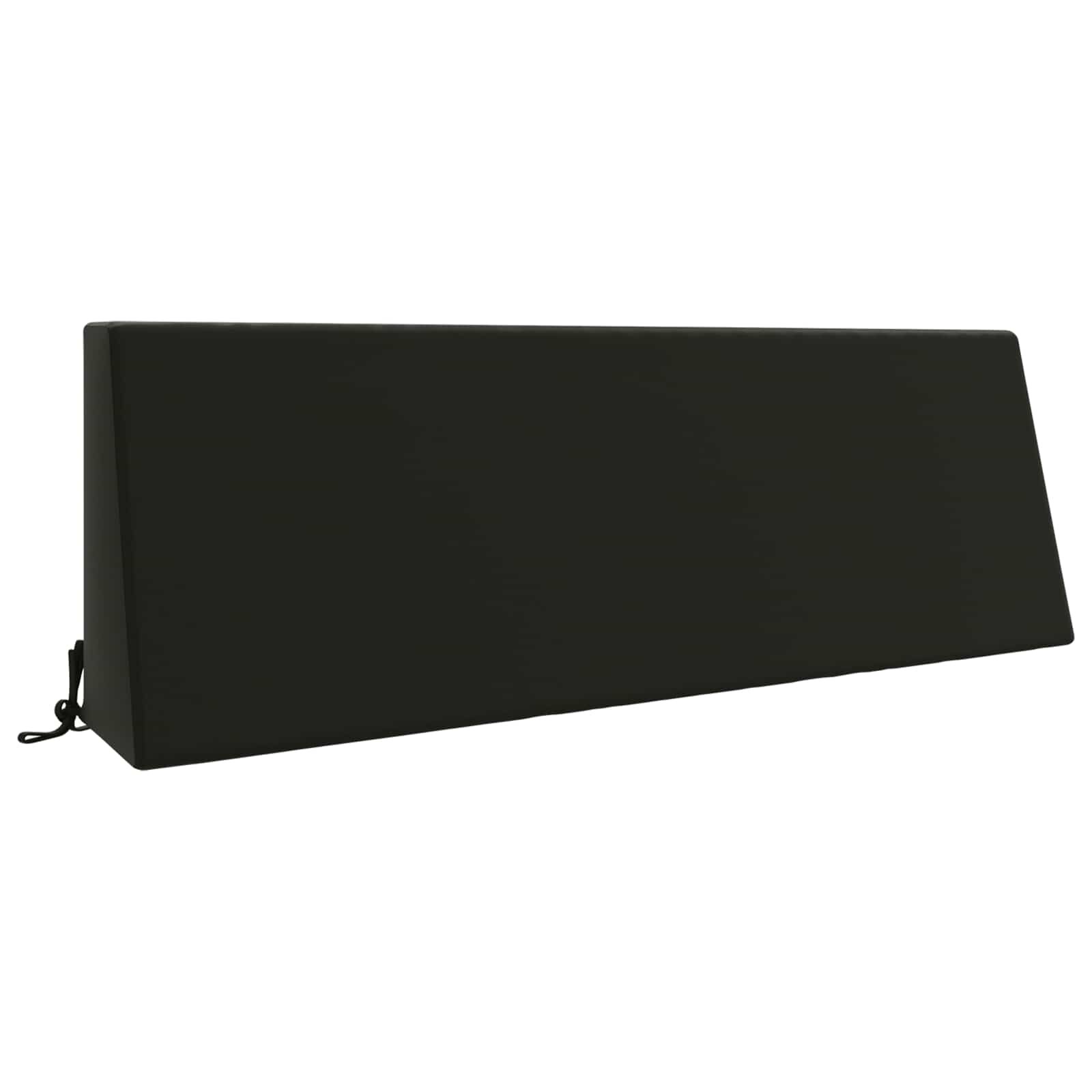 vidaXL Задна възглавница SOEST 100% полиестер Черно 120 x 20 x 40 см