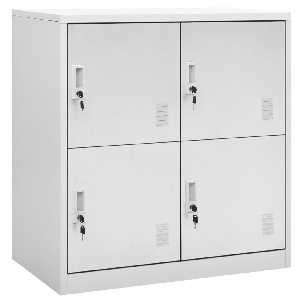 vidaXL Заключващ се шкаф светлосив 90x45x925 см стомана