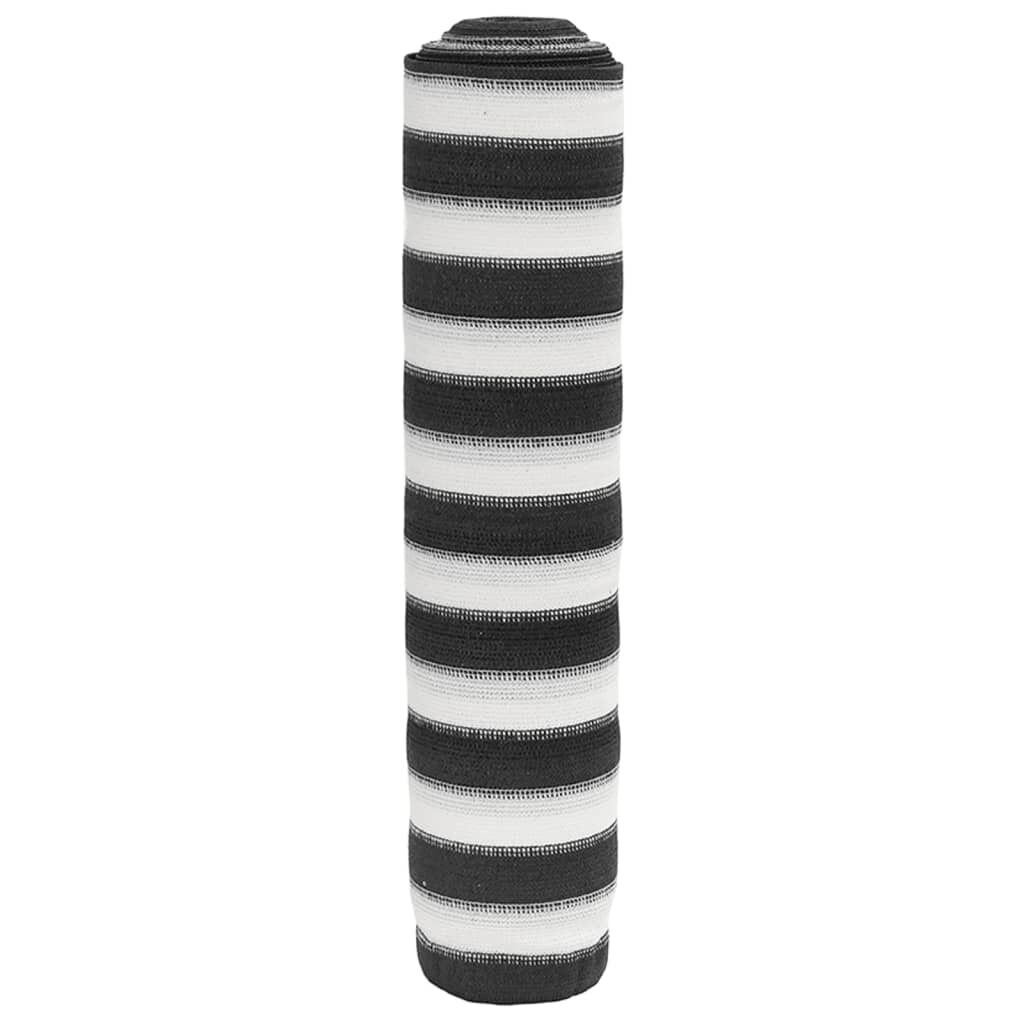 vidaXL Засенчваща мрежа антрацит и бял 15x50 м HDPE 150 г/м²