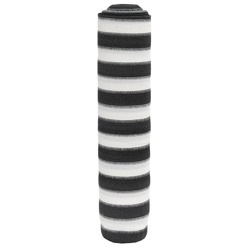 vidaXL Засенчваща мрежа антрацит и бяло 36x10 м HDPE 75 г/м²