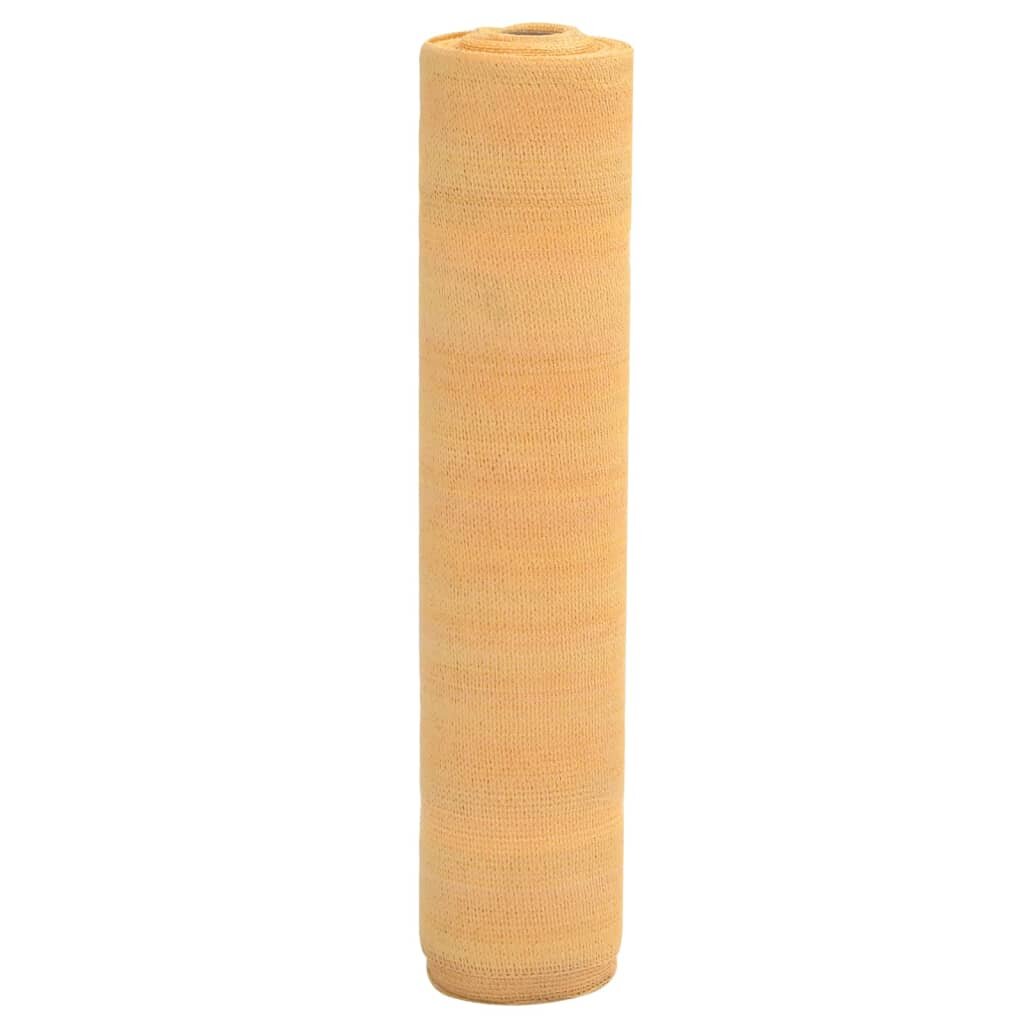 vidaXL Засенчваща мрежа пясъчна 1x25 м HDPE 150 г/м²