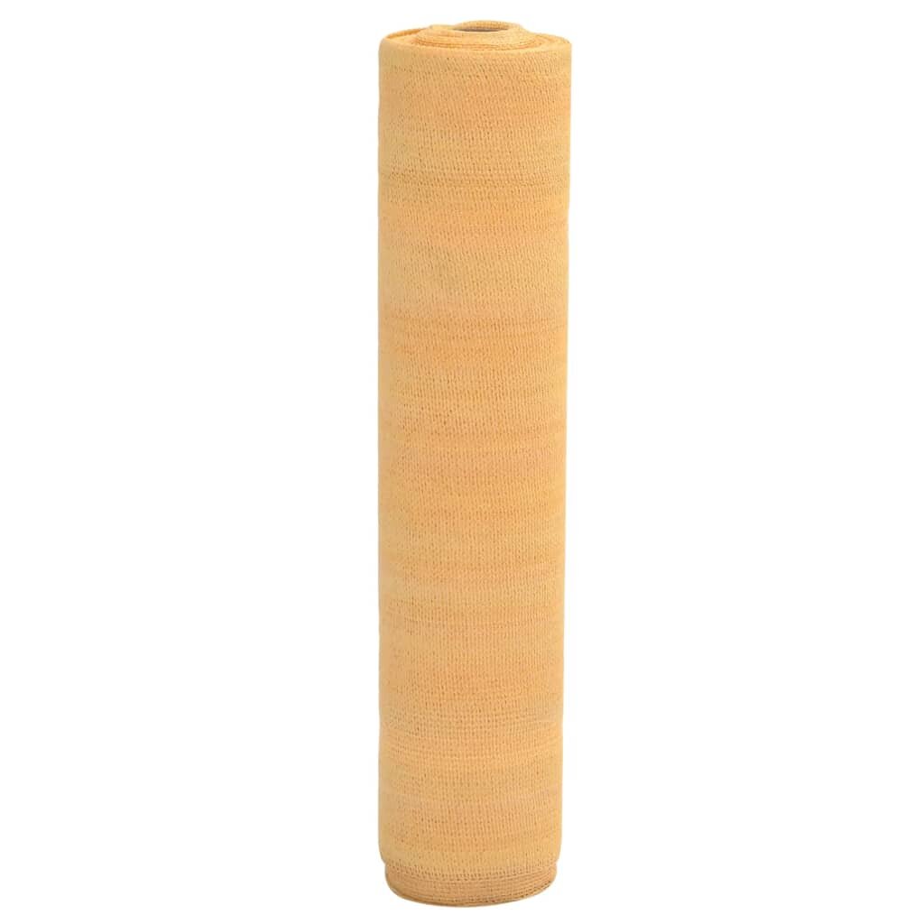 vidaXL Засенчваща мрежа пясъчна 1x50 м HDPE 75 г/м²