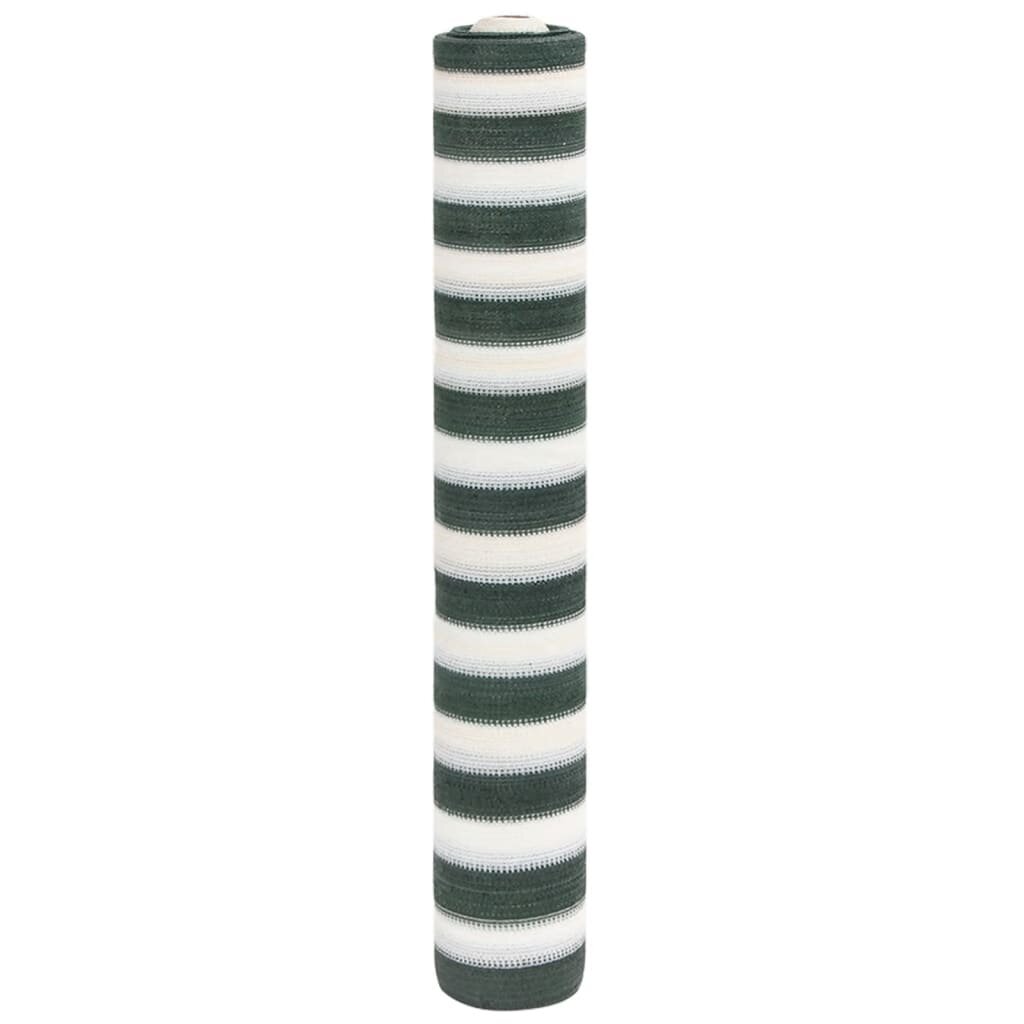 vidaXL Засенчваща мрежа зелено и бяло 15x25 м HDPE 195 г/м²