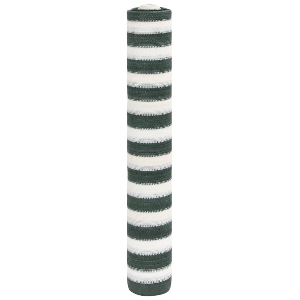 vidaXL Засенчваща мрежа зелено и бяло 18x10 м HDPE 195 г/м²