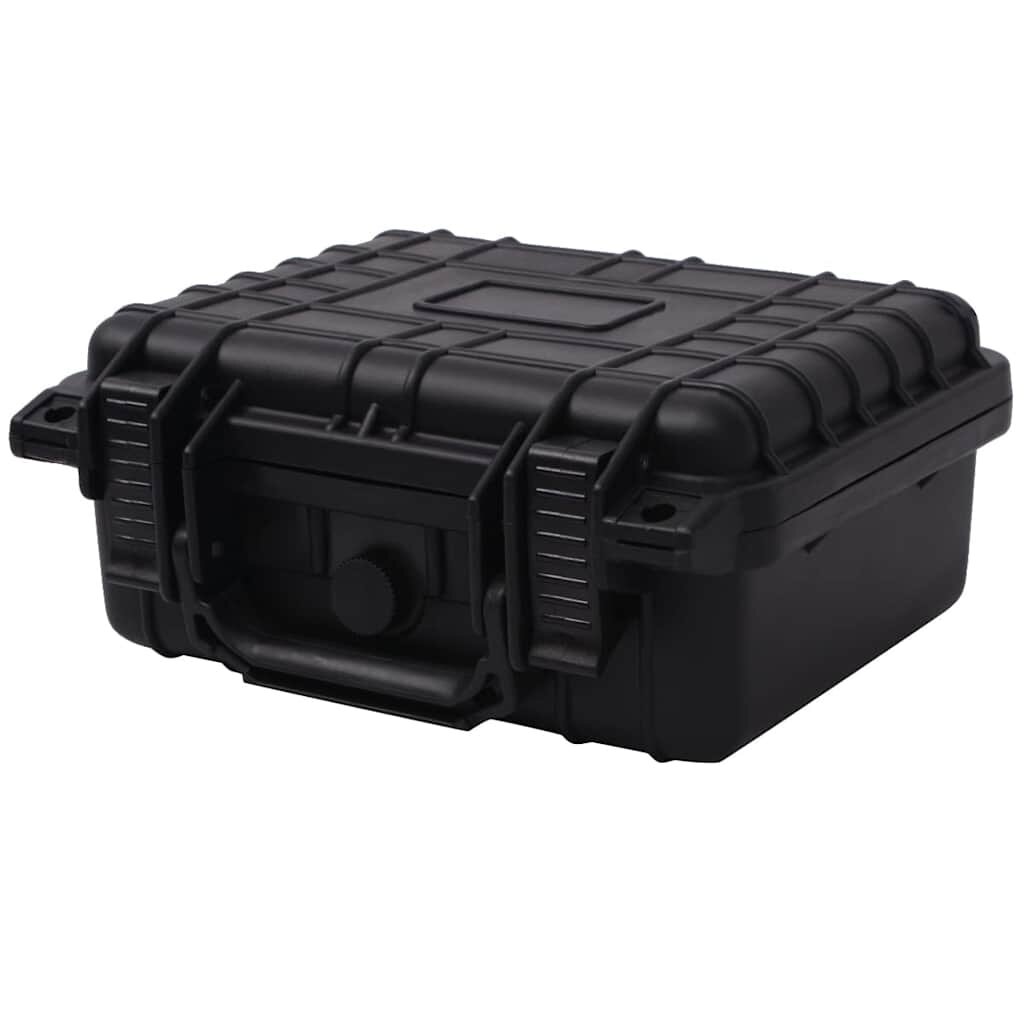 vidaXL Защитен куфар за оборудване 27 x 245 x 124 cм черен