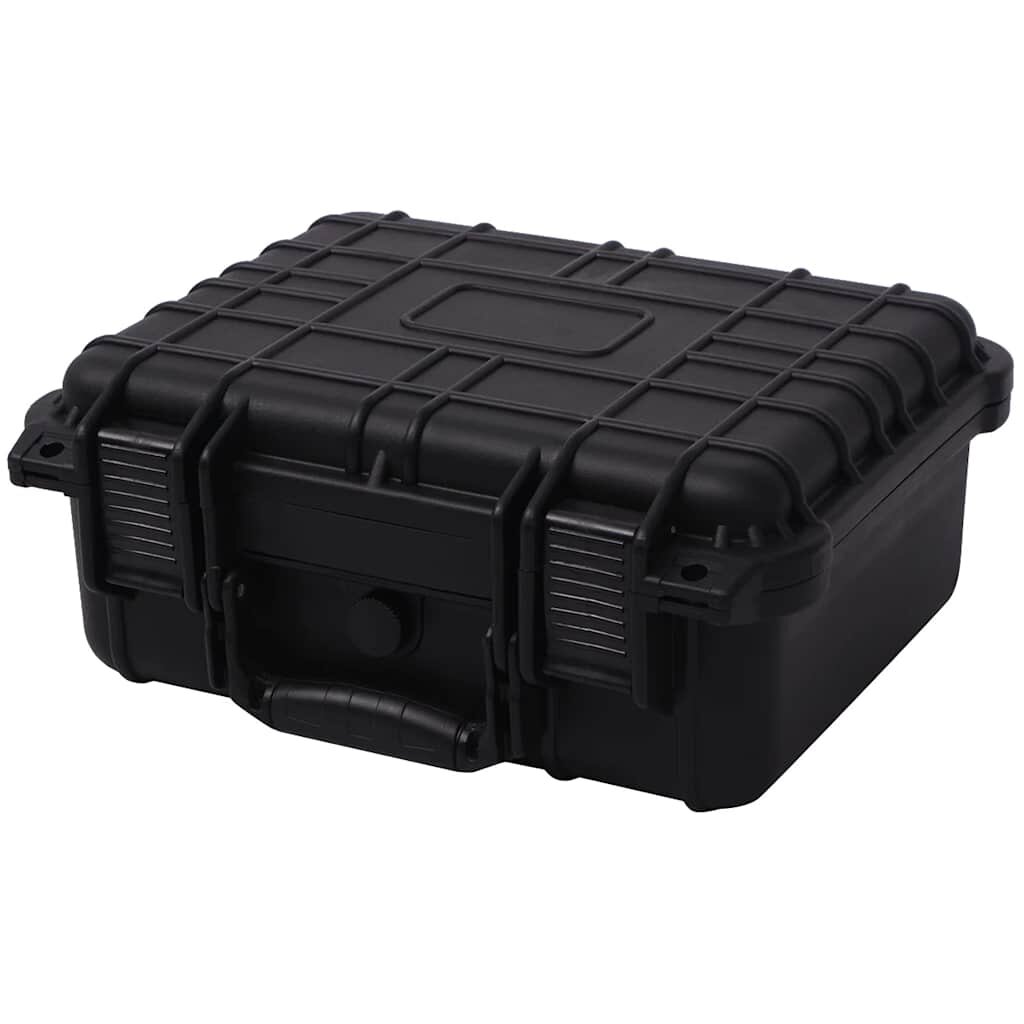 vidaXL Защитен куфар за оборудване 35x295x15 cм черен