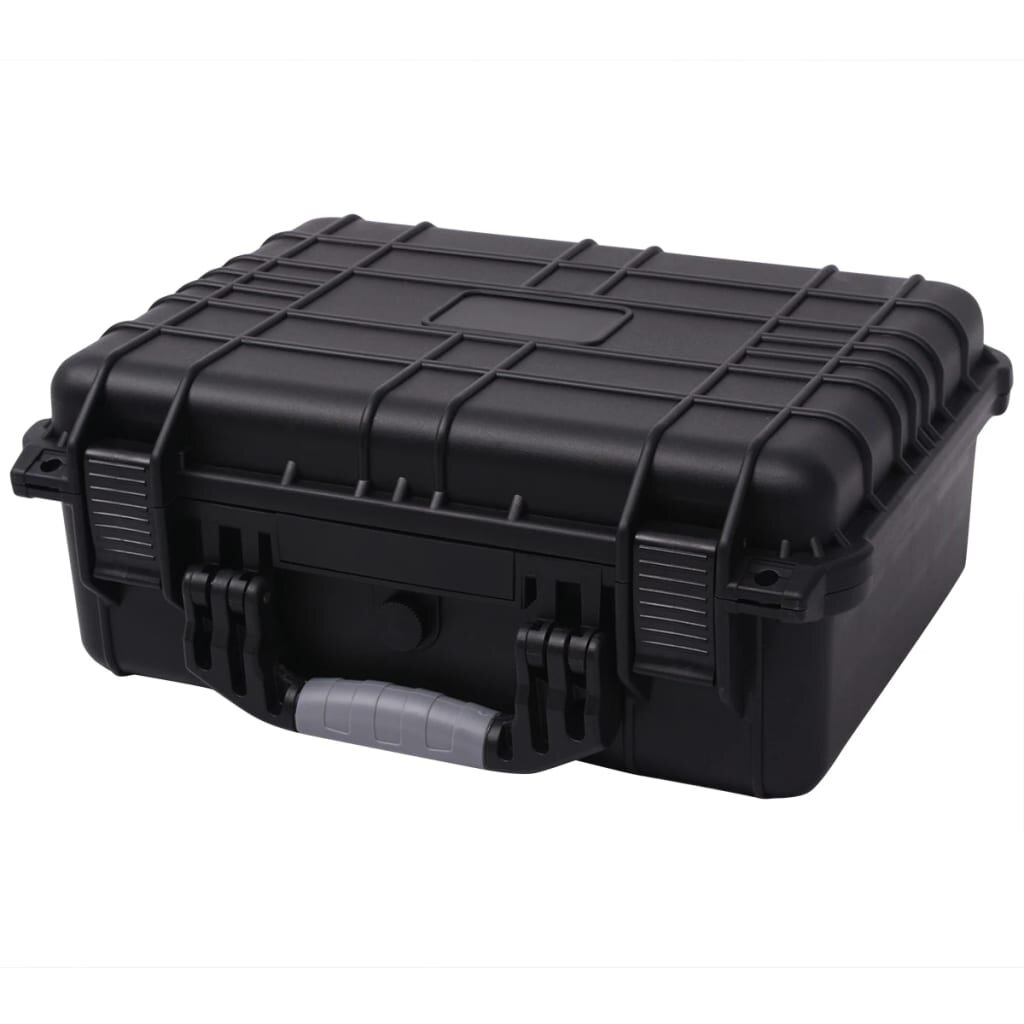 vidaXL Защитен куфар за оборудване 40.6x33x17.4 cм черен