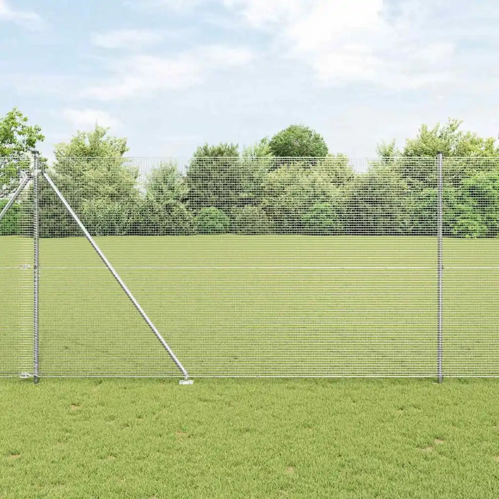 vidaXL Заварена мрежа с шипове 50 x 16 m Поцинкована стомана Мрежа