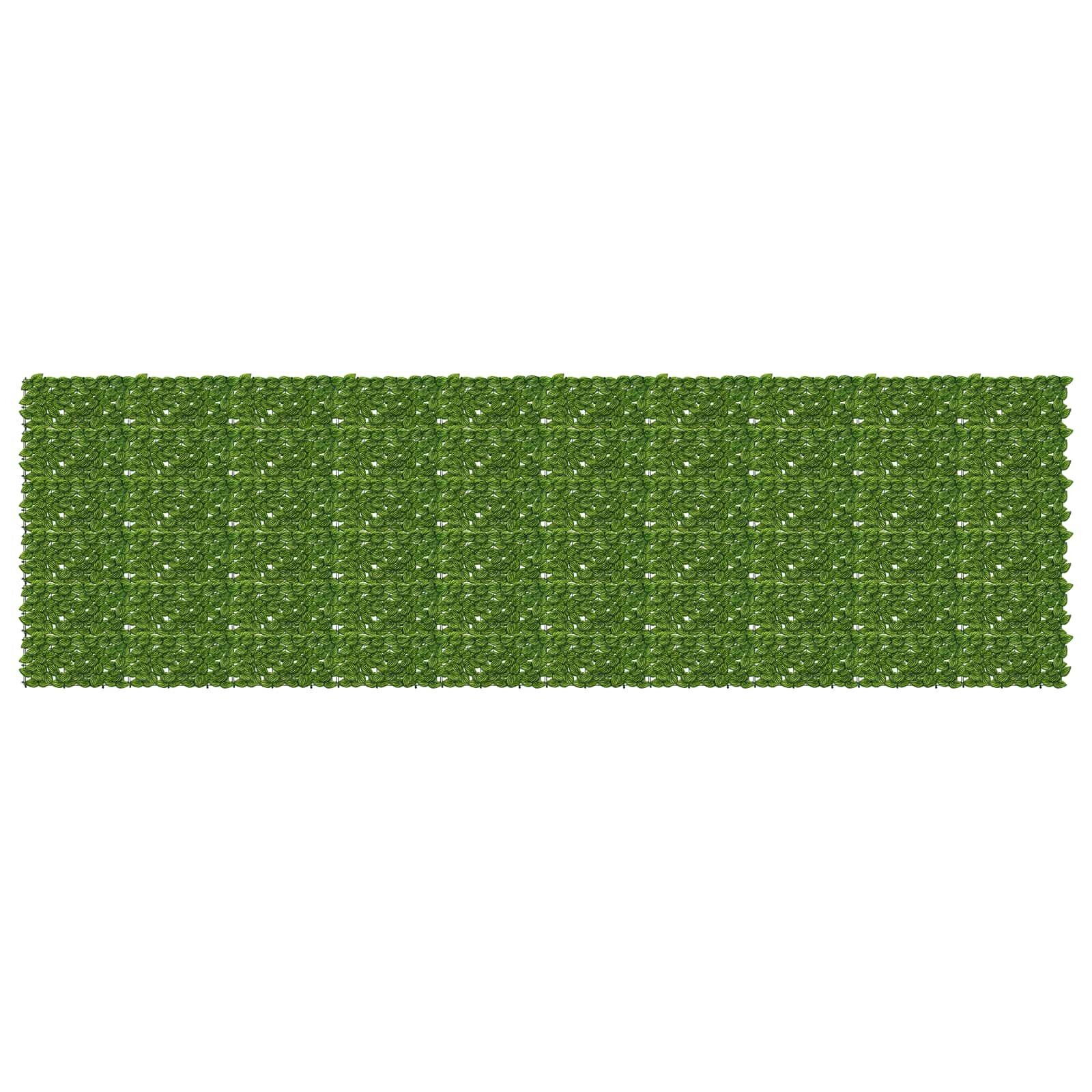vidaXL Завеса за балкон с листа Зелен и жълт 500 x 150 cm