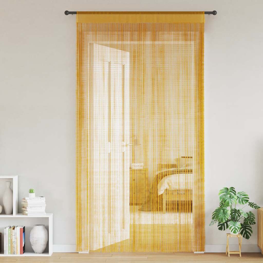 vidaXL Завеси от канап 2 бр. златни 140x250 см