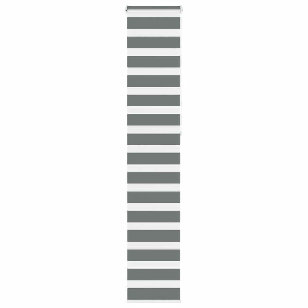 vidaXL Зебра щора тъмносива 40x230 см ширина на плата 359 см полиестер