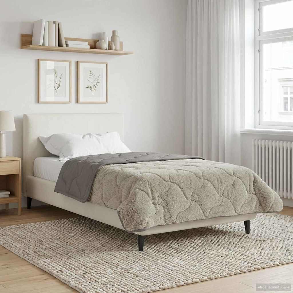 vidaXL Зимен юрган 140 x 220 cm Зима Светлосиво Дишащo