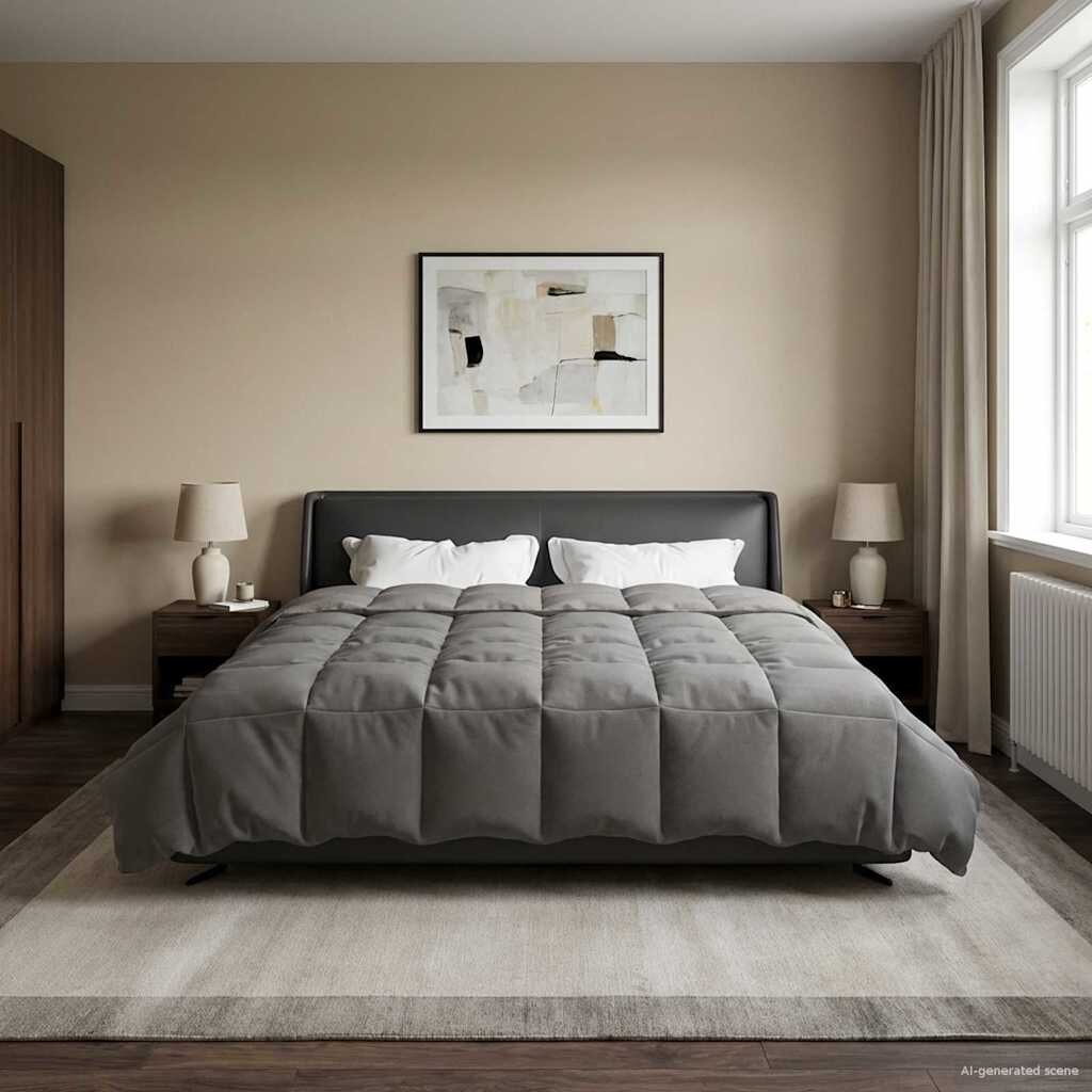 vidaXL Зимен юрган 200 x 200 cm Зима Микрофибър (100% полиестер)