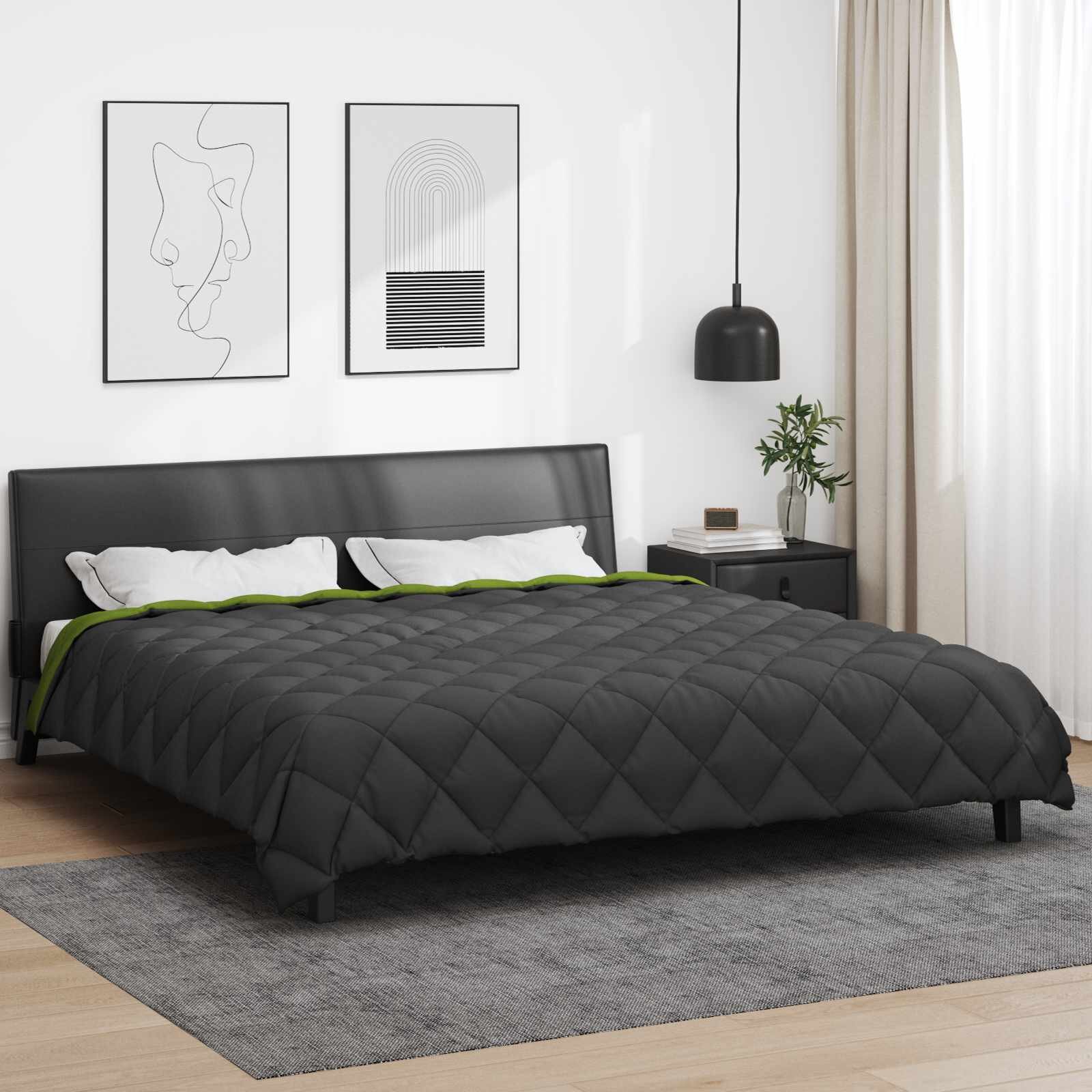 vidaXL Зимен юрган 220 x 240 cm 450 гсм Микрофибър (100% полиестер)